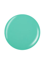 Glossy bright mint round shape sample color swatch badge in white background